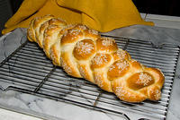 Six-braided Challah, own recipe
20070518-15.31.34