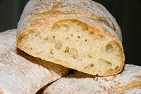 Ciabatta, poolish method, from Peter Reinhart's "The Bread Baker's Apprentice"

20070902-14.36.13